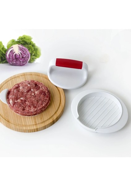 Beyaz Yapışmaz Et Sığır Hamburger Patty Kalıp Doldurulmuş Burgerler Için Patty Yapmak Için Temel Araç Manuel Hamburger Et Basın Makinesi (Yurt Dışından)