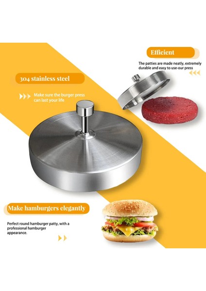1 Adet Hamburger Presleri Paslanmaz Çelik Hamburger Köftesi Dıy Hamburger Kalıp El Kumandalı Burger Et Presi Mutfak Aksesuarları (Yurt Dışından) fırsatları