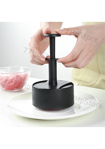 Gri 3 Manuel Hamburger Et Presi Abs Yuvarlak Yapışmaz Dolgulu Etli Turta Yapma Kalıp Sığır Barbekü Pasta Basın Kalıp Makinesi Mutfak Aksesuarları (Yurt Dışından) modelleri