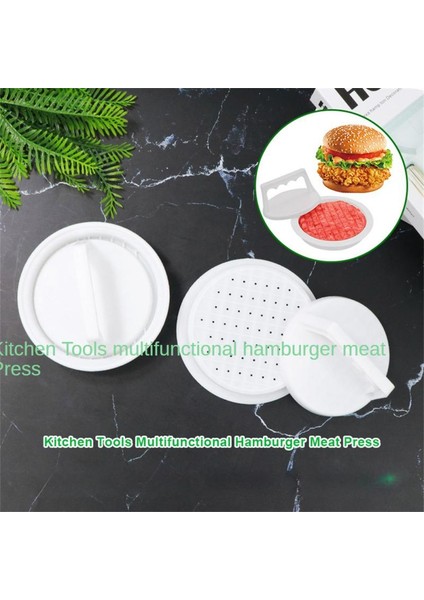 Yeni Beyaz Köfte Kalıpları Dayanıklı Beyaz Burger Presi Zamandan Tasarruf Edin Yuvarlak Preslenmiş Etli Turta Modeli Kek Presi Pişirme Alet Seti Manuel Pres Pürüzsüz (Yurt Dışından) modelleri