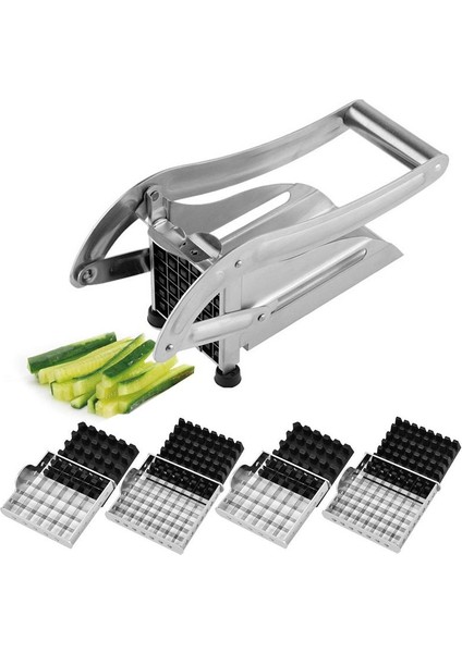 Siyah Fransız Kızartma Kesici Paslanmaz Çelik Sebze Dilimleyici Paslanmaz Çelik Ömrü Ticari Sınıf Manuel Patates Soğan Kıyıcı Mükemmel (Yurt Dışından) indirimleri