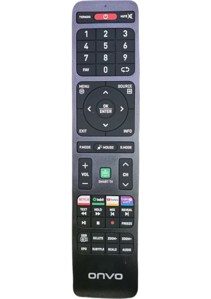 Onvo Bein Netflix Tuşlu Android Smart LED Tv Orjinal Kumanda