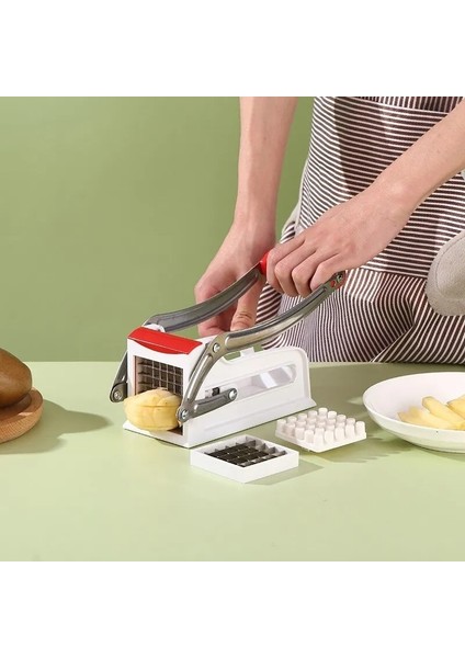 Çok Renkli Kesme Patates Makinesi Çok Fonksiyonlu Paslanmaz Çelik Kesim Manuel Sebze Kesici Aracı Patates Kesim Salatalık Meyve ve Sebzeler (Yurt Dışından) indirimleri