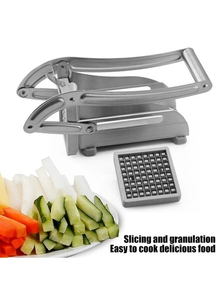 1 Adet Patates Paslanmaz Makine Çelik Kızartma Patates Mutfak Aracı Dilimleme Manuel Alet Kesici Kesici Kesici Mutfak Fransız Sebze (Yurt Dışından) modelleri