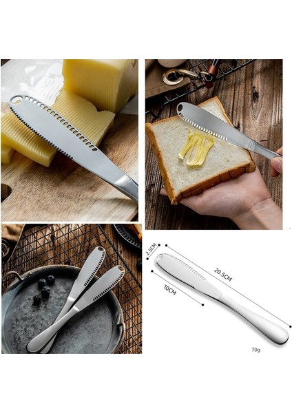 1 Adet Kesici Peynir Kesme Aleti Reçel Spatula Sos Kaşığı Japon Tereyağı Bıçağı Peynir Bıçağı Bıçaklar Planya Paslanmaz Çelik Tereyağı Bıçağı (Yurt Dışından)