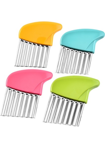 1 Adet Sarı Patates Cipsi Dilimleme Sebze Meyve Oluklu Dalgalı Bıçak Patates Kızartması Patates Doğrayıcı Mutfak Gereçleri Aksesuarları Gadget Malzemeleri (Yurt Dışından) indirimleri