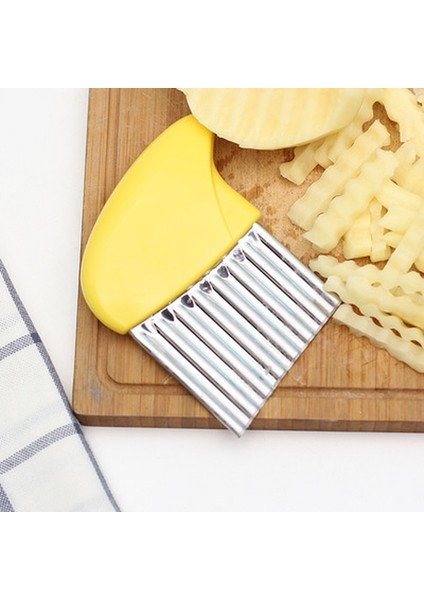 B Taşınabilir Dalgalı Patates Kızartması Kesici Paslanmaz Çelik Patates Dilimleme Sebze Doğrama Patates Kesici Dayanıklı Mutfak Alet (Yurt Dışından) fiyatları
