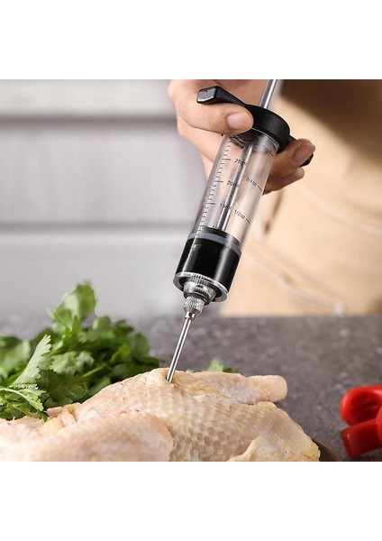 Siyah Et Enjektör Ev Yapımı Et Şırıngası Hindi Baster Şırınga Barbekü Et Şırıngası Marine Enjektör Yeniden Kullanılabilir Şırınga Dolgusu Pişirme Için (Yurt Dışından)