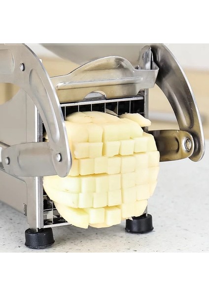 1 Takım Paslanmaz Çelik Manuel Patates Kesici Parçalayıcı Patates Kızartması Dilimleme Patates Cipsi Makinesi Et Kıyıcı Kesme Makinası Mutfak Gereçleri (Yurt Dışından)
