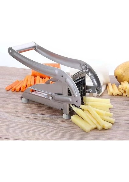 Açık Gri El Preslenmiş Sebze Kesme Paslanmaz Çelik Ev Patates Salatalık Patates Şerit Kesme Makinesi (Yurt Dışından) indirimleri