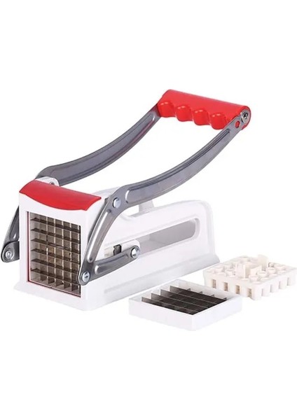 Çok Renkli Kesme Patates Makinesi Çok Fonksiyonlu Paslanmaz Çelik Kesim Manuel Sebze Kesici Aracı Patates Kesim Salatalık Meyve ve Sebzeler (Yurt Dışından)