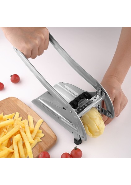 Patates Şerit Kesici Paslanmaz Çelik El Preslenmiş Patates Şerit Kesici Cips Makinesi Küp Salatalık ve Havuç Şeritleri Çok Fonksiyonlu Sebze Doğrayıcı (Yurt Dışından) modelleri