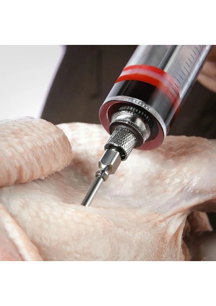 3NEED1SYRINGE 2fırça Barbekü Et Şırınga Marine Enjektör Paslanmaz Çelik Iğneler ile Hindi Tavuk Şırınga Sos Enjeksiyonu Mutfak Aletleri Aksesuarla (Yurt Dışından) fırsatları