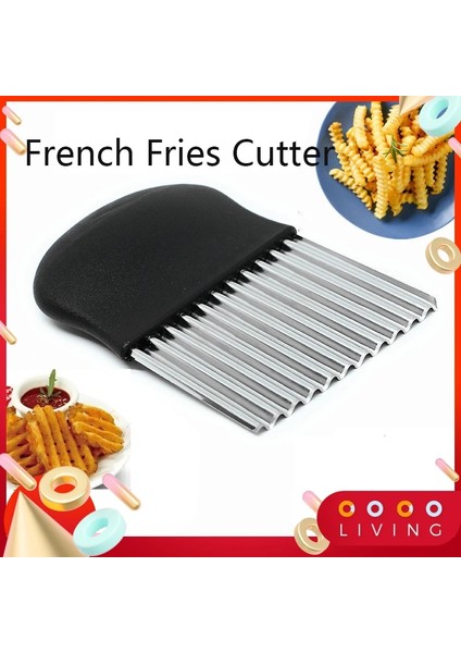 Siyah Dalga Patates Kesim Sebze ve Meyve Oluklu Dilimleme Buruşuk Şekilli Patates Kızartması Salata Dalga Dilimleme (Yurt Dışından)