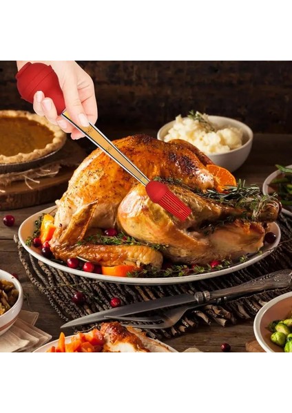 Kırmızı 6.5X6.5X31.5CM Türkiye Baster Şırınga Pompası Ayrılabilir Gıda Sınıfı Sos Enjeksiyonlu Pişirme Temelleri Ev Pişirme Mutfak Aksesuarları (Yurt Dışından)
