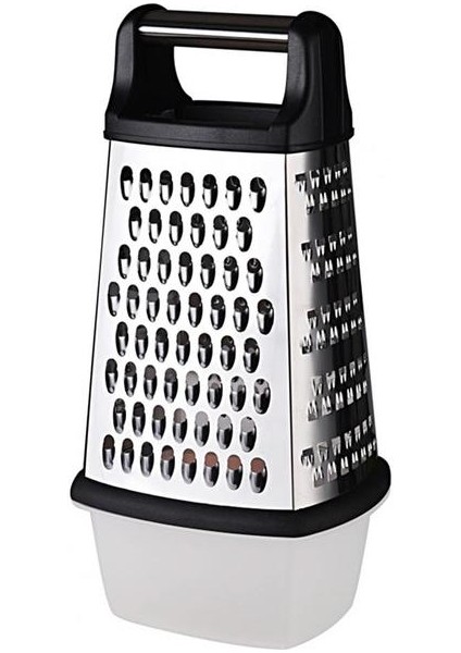 Siyah 1 Takım Sebze Rende Zaman Kazandıran Manuel Emek Tasarrufu Sağlayan 9 Inç Dört Taraflı Kutu Rende Mutfak Için Sebze Dilimleyici (Yurt Dışından)