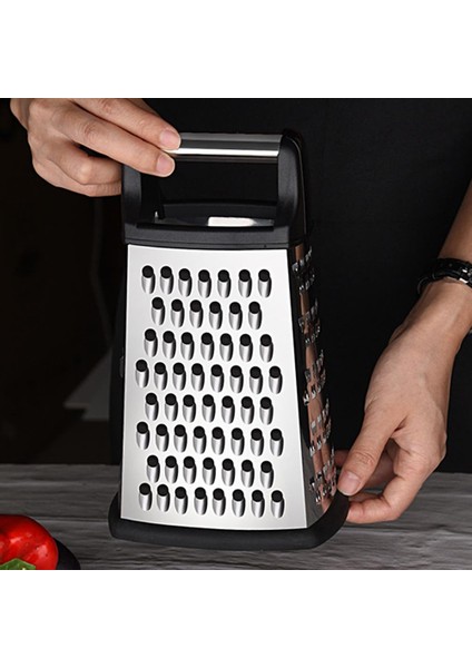 Siyah 1 Takım Sebze Rende Zaman Kazandıran Manuel Emek Tasarrufu Sağlayan 9 Inç Dört Taraflı Kutu Rende Mutfak Için Sebze Dilimleyici (Yurt Dışından) indirimleri