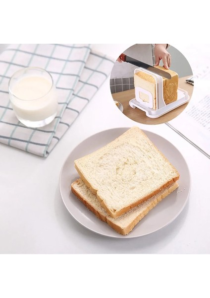 Beyaz Ekmek Dilimleme Plastik Tost Dilimleme Aracı Ayarlanabilir Tost Kesme Kılavuzu Kaymaz Somun Kesici Raf Taşınabilir Sandviç Kesici (Yurt Dışından) modelleri