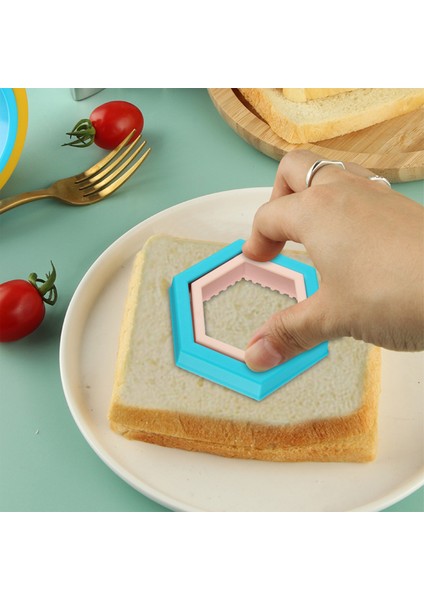 Çocuklara Yönelik Geometrik Sandviç Kesici Seti Sandviçler ve Kurabiyeler Için Mükemmel Dayanıklı ve Kullanımı Kolay Goofy Üzüm (Yurt Dışından)