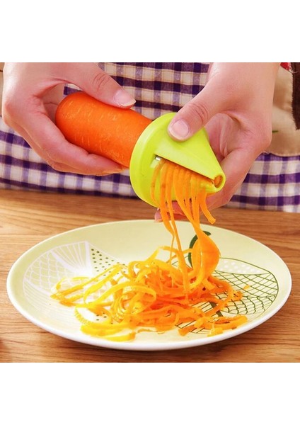 Gül Kırmızı Sebze Salatası Meyve Çok Fonksiyonlu Spiral Parçalayıcı Soyucu Manuel Patates Havuç Turp Döner Parçalayıcı Rende Mutfak Aletleri (Yurt Dışından) fırsatları