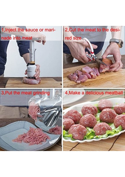 Yeşil 1 Adet Çok Fonksiyonlu Et Yumuşatıcı Iğne Paslanmaz Çelik Biftek Et Enjektörü Turşusu Lezzet Şırınga Mutfak Gereçleri (Yurt Dışından) indirimleri