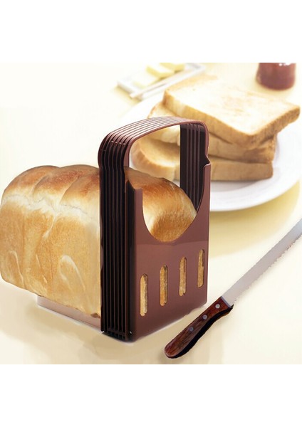 Kahve Pratik Ekmek Dilimleme Ayarlanabilir Simit Kesici Tost Dilimleme Ekmek Somun Kesici Sandviç Dilimleme Aracı Katlama Makinesi Aletleri #5 (Yurt Dışından)
