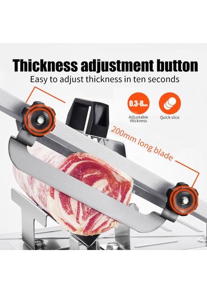 20 Adet Et Torbası Manuel Dondurulmuş Et Dilimleyici Paslanmaz Çelik Et Kesici Sığır Eti Koyun Eti Rulo Yiyecek Dilimleme Dilimleme Makinesi Pişirme Için Tencere Shabu Barbekü (Yurt Dışından) fırsatları