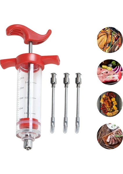 5 Adet Iğne Türkiye Şırınga Kızartma Barbekü Catering Şırıngası Marine Edilmiş Baharat Aracı Sığır Eti Şırınga Iğnesi Baharat Biftek Iğne Suyu Mutfak (Yurt Dışından) fiyatları