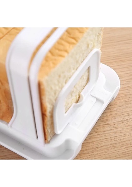 Beyaz Ekmek Dilimleme Plastik Tost Dilimleme Aracı Ayarlanabilir Tost Kesme Kılavuzu Kaymaz Somun Kesici Raf Taşınabilir Sandviç Kesici (Yurt Dışından) indirimleri