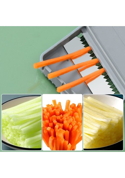 1 Sebze Kesici Yaratıcı Sebze Kesici Ev Mutfak Çok Fonksiyonlu Limon Salatalık Patates Dilimleme Rende Mutfak Aletleri ve Aksesuarları (Yurt Dışından)