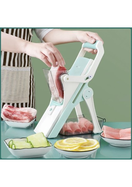 1 Sebze Kesici Yaratıcı Sebze Kesici Ev Mutfak Çok Fonksiyonlu Limon Salatalık Patates Dilimleme Rende Mutfak Aletleri ve Aksesuarları (Yurt Dışından) fırsatları