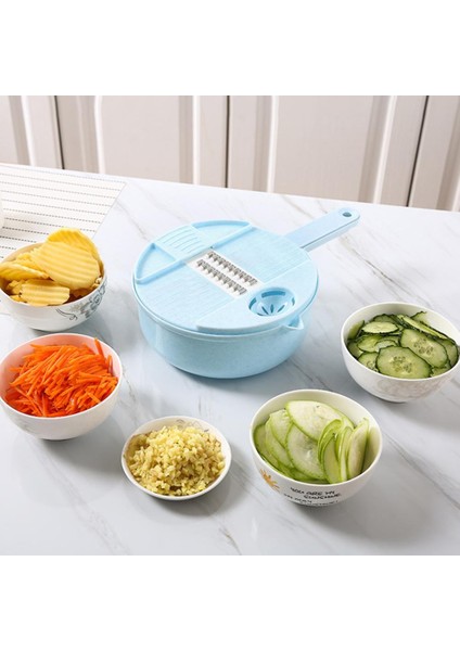 Sky Blue 1 Takım El Korumalı Faydalı Patates Rendesi Gıda Sınıfı Emek Tasarrufu Sağlayan Basit Kullanım Sebze Dilimleyici (Yurt Dışından) indirimleri