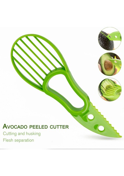 1 Adet Turuncu 3 In 1 Avokado Dilimleyici Shea Tart Tereyağı Meyve Soyucu Kesici Hamuru Ayırıcı Plastik Bıçak Mutfak Sebze Araçları Mutfak Aletleri (Yurt Dışından)