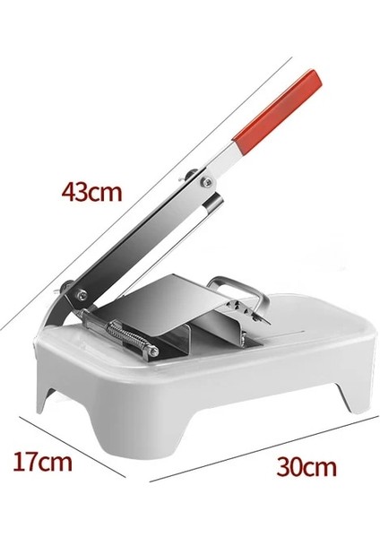 A-Et Kesici Paslanmaz Çelik Ayarlanabilir Kalınlık Sebze Dilimleyici Manuel Çıkarılabilir Et Yıkanabilir Yiyecek Dilimleyici Çok Fonksiyonlu Mutfak Aletleri (Yurt Dışından)