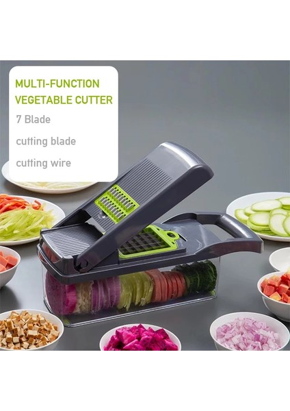 B Sıcak Sebze Dilimleme Kesici Öğütücüler Dilimleme Sepeti ile Çok Fonksiyonlu Meyve Patates Soğan Sarımsak Kıyıcı Rende Mutfak Gereçleri (Yurt Dışından) modelleri
