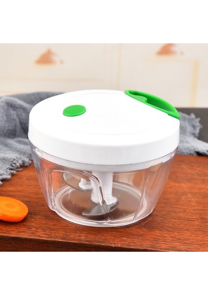 Yeşil Premium 3 Bıçak Inox Çok Manuel Mutfak Robotu Ev Manuel Sarımsak Çektirme Manuel Kırıcı Basın Kıyma Makinesi Mutfak Aracı (Yurt Dışından)