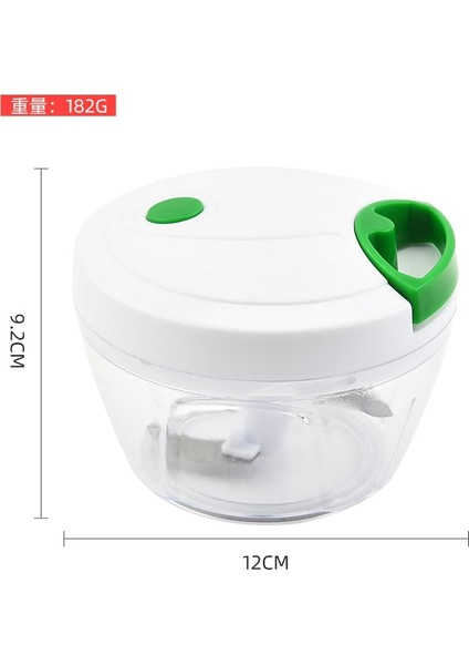 Yeşil Premium 3 Bıçak Inox Çok Manuel Mutfak Robotu Ev Manuel Sarımsak Çektirme Manuel Kırıcı Basın Kıyma Makinesi Mutfak Aracı (Yurt Dışından)