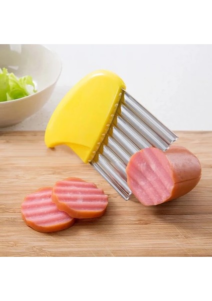 04 Yaratıcı Mutfak Aracı Sebze Patates Dilimleme Cips Kesici Kıyıcı Kesme Dilimleme Kesici Gadget Taşınabilir Mutfak Aletleri Tslm1 (Yurt Dışından)