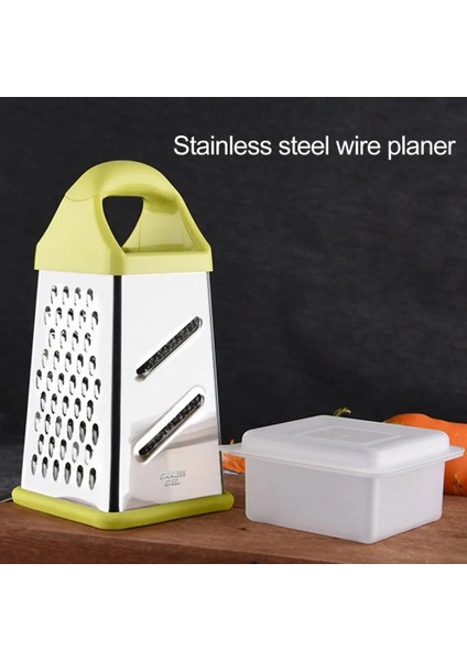 Sarı Sebze Dilimleyici Taban Kolu Saklama Kutusu Dilim Meyve Paslanmaz Çelik Dört Tarafı Patates Peynir Rende Kesici Mutfak Kaynağı (Yurt Dışından) fiyatları