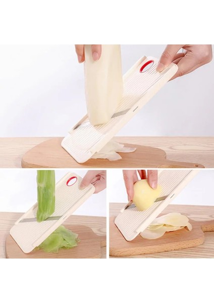 Beyaz Patates Dilimleyici Gıda Sınıfı Kolay Temizlenebilir Manuel Sebze Kıyıcı Meyve Parçalayıcı Aşınmaya Dayanıklı Sebze Rende Mutfak Aracı (Yurt Dışından) fırsatları