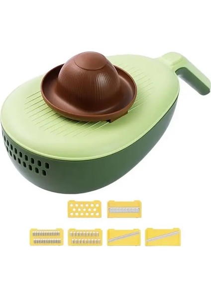 Yeşil Sebze Dilimleyici Kolay Temizlenen Meyve Kesici Ergonomik Kesim Hafif Paslanmaz Çelik Meyve Sebze Kesici (Yurt Dışından)