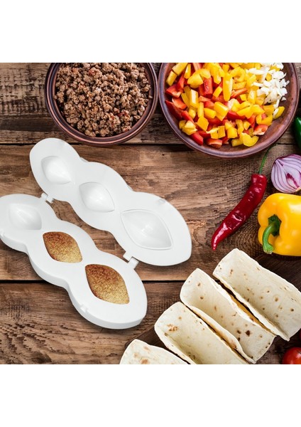 Beyaz S Köfte Yapma Aracı Kalıp Dıy Köfte Makinesi Kızarmış Kibbeh Pirinç Topları Yapmak Için Basın Aracı Pişirme Aracı Mutfak Gadget'ı (Yurt Dışından)