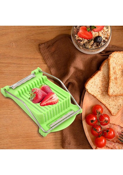 Yeşil Et Dilimleyici Paslanmaz Çelik Tel Dilimleyici Et Yumurta Peyniri Çok Amaçlı Dilimleyici Etleri Jambon Peynirini Dilimlere Mükemmel Keser (Yurt Dışından) fırsatları
