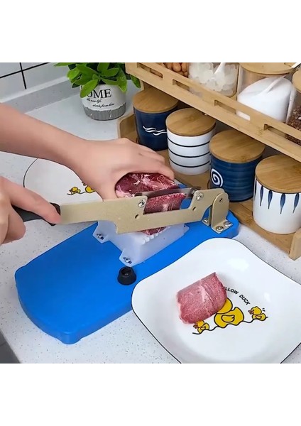 Bir Mutfak Bıçakları Saman Kesici Çok Fonksiyonlu Masa Dilimleme Gıda Dondurulmuş Et Sığır Eti Ot Koyun Eti Rulo Meyve Ekmek Sebze Dilimleme Makinesi (Yurt Dışından)