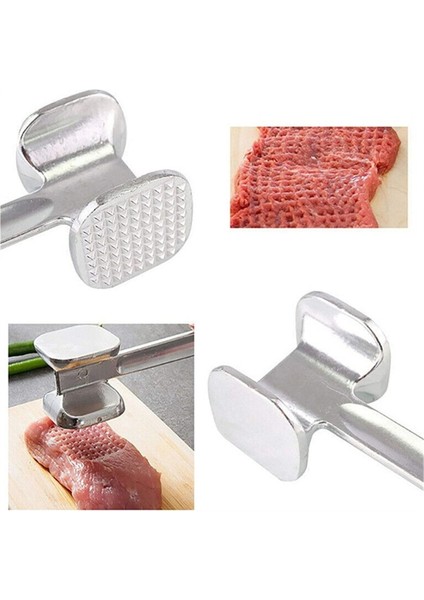 L Et Yumuşatıcı Çekiç Ev Paslanmaz Çelik Biftek Metal Çekiç Mutfak Aracı Ağır Hizmet Tipi Dayanıklı Çift Taraflı Yumuşatıcı (Yurt Dışından) modelleri