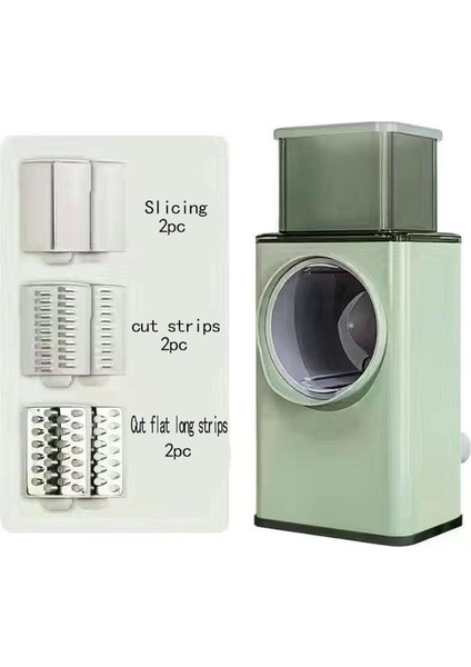 A Sebze Kesici Hızlı Dilimleme ve Parçalama Mutfak Aletleri Sarımsak Presi Patates Dilimleyici Çok Fonksiyonlu El Krank Rendesi (Yurt Dışından)