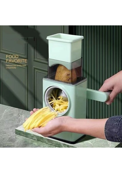 A Sebze Kesici Hızlı Dilimleme ve Parçalama Mutfak Aletleri Sarımsak Presi Patates Dilimleyici Çok Fonksiyonlu El Krank Rendesi (Yurt Dışından) modelleri