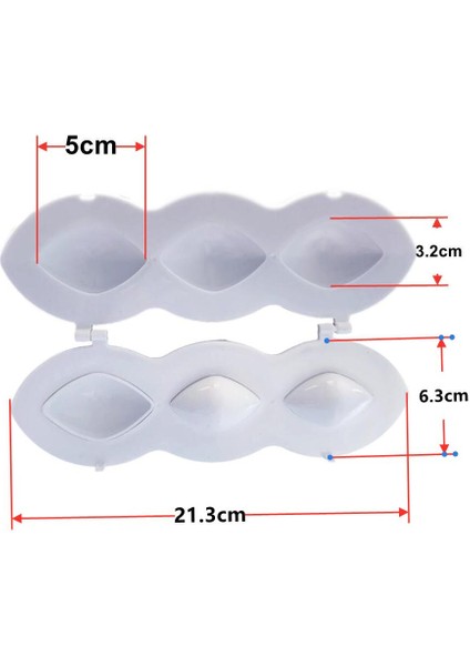 4 Delik 9 Delik Manuel Içli Köfte Ekspres Köfte Makinesi Köfte Kalıp 5 cm 7 cm Basın Patty Etli Turta Kıyma Işlemci Mutfak Gereçleri (Yurt Dışından)