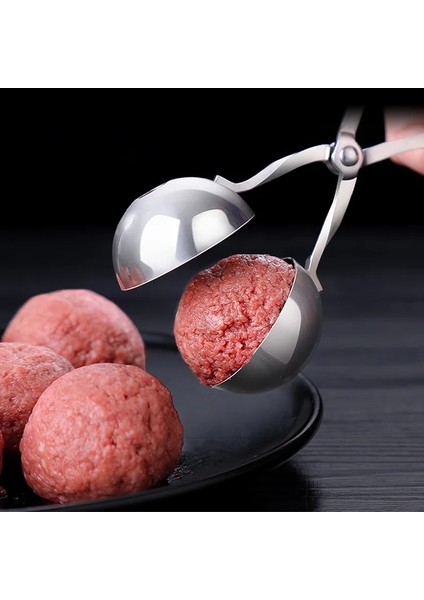 Küçük-3.5 cm 2 Adet Paslanmaz Çelik Köfte Klipleri Köfte Makinesi Aracı Yapışmaz Doldurulmuş Köfte Balık Topu Pirinç Topu Yapma Kalıp Mutfak Aletleri (Yurt Dışından) indirimleri
