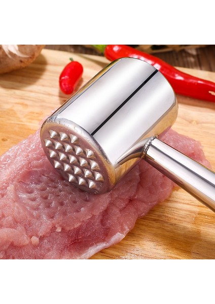 304 Paslanmaz Çelik Ev 304 Paslanmaz Çelik Et Çekiç Biftek Çekiç Gevşek Et Çekiç Mutfak Domuz Biftek Tenderizer Çekiç Sığır Eti Tenderizer (Yurt Dışından)
